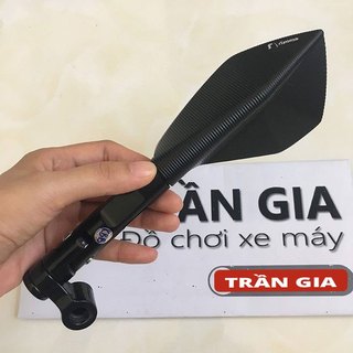 Kính chiếu hậu xe máy kiểu 5 cạnh - kính búa 5 cạnh bên trái