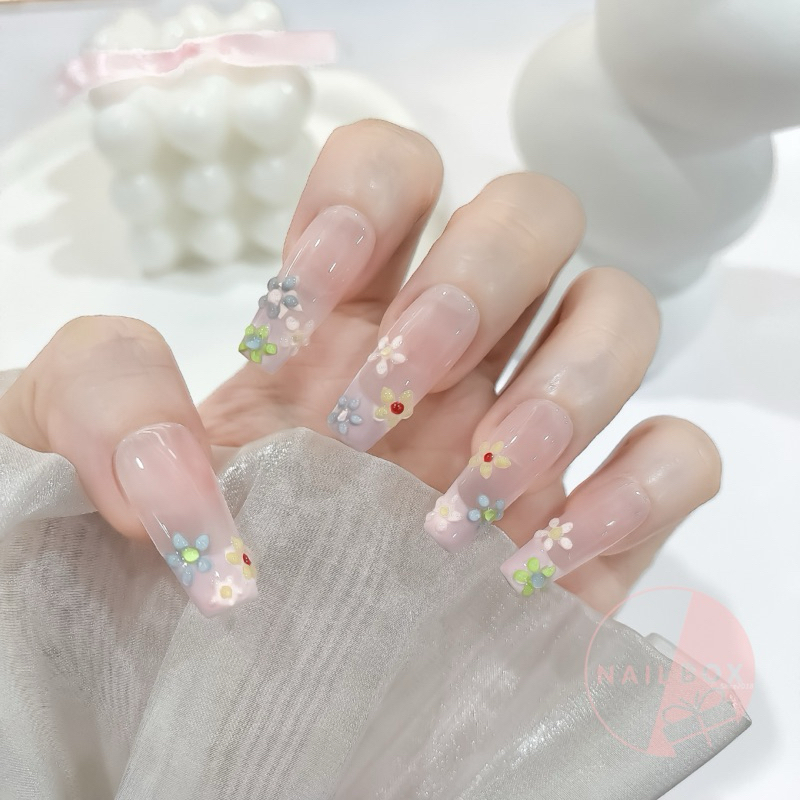 [H23] Nail Box Thiết Kế Thủ Công Hoa Nổi