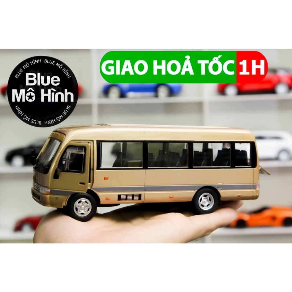Mô hình xe bus Toyota Coaster xe khách tỷ lệ 1:32