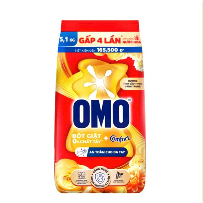 Omo Bột Giặt 5,1kg/ 5,5kg