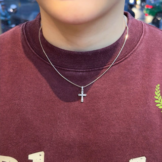 Dây chuyền bạc mặt thánh giá unisex thiết kế sang trọng - Trang Sức MINA JEWELRY
