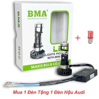 ( Mua Đèn Tặng Bóng Hậu Audi ) Bóng Led Pha Bi Cầu Mini M8C 40W chân Đa Năng Lắp Dream, Wave Nhỏ, Fu I, SH Mode ....