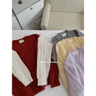MIDISTORE - Áo Cardigan thừng egg (7776)