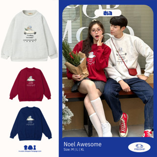  Áo Sweater Đôi Nữ Nam In Hình Awesome LILA  Áo Nỉ Dài Tay Dáng Rộng Đồ Cặp Couple Quà Tặng Noel 