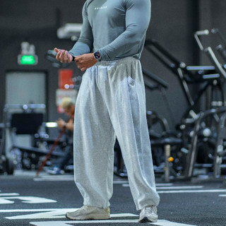 Quần dài nam ống rộng có dây rút chất Nỉ poly | Sainted Chill Pants