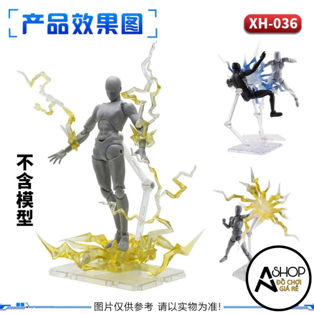 Bộ Phụ Kiện Hiệu Ứng Tia Sét Tác Động XH-036 Effect Dành Cho Mô Hình SHF Gundam