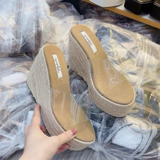 NS1 Dép xuồng đế cối quai mica trong 11 cm - Bonita Shoes BMC14