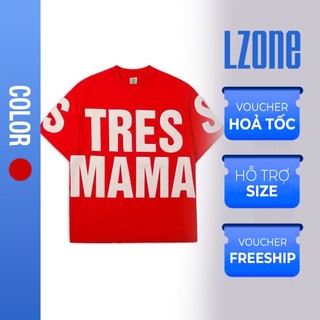 Áo thun Boxy đỏ cotton vải dày dặn cổ tròn chữ nổi Unisex nam nữ local brand Lzone tay ngắn mềm mịn