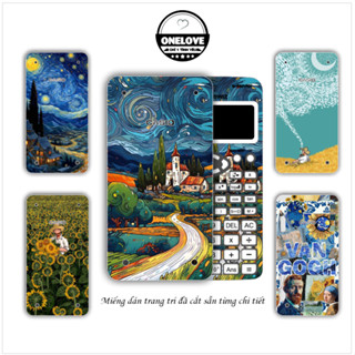 Miếng dán cho máy tính Casio fx 570 , fx 580 , fx 880 ,...in hình Van Gogh bộ 2 đã cắt sẵn từng chi tiết