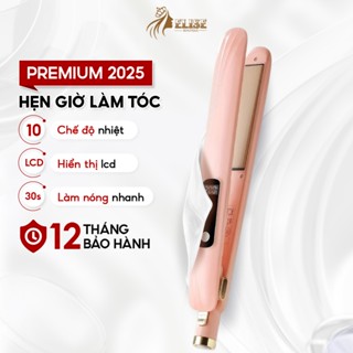  Máy ép duỗi tóc ELISE beautique 3 trong 1 thanh gốm 3D là tóc nhanh giúp kẹp thẳng tóc mà không dứt tóc 