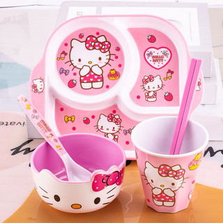 🌸𝐓𝐀̣̆𝐍𝐆 𝐐𝐔𝐀̀🌸 SET COMBO BÀN ĂN HELLO KITTY