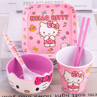 🌸𝐓𝐀̣̆𝐍𝐆 𝐐𝐔𝐀̀🌸 SET COMBO BÀN ĂN HELLO KITTY