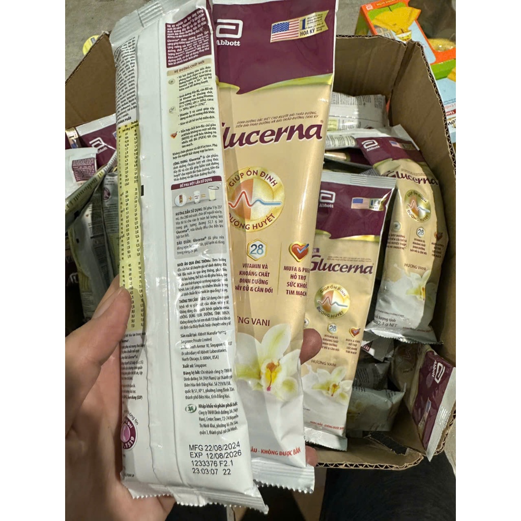 sữa gói glucerna 52,1gr
