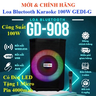 Loa Bluetooth Karaoke Công Suất 100W GEDI-G GD-908 Âm Thanh Hay-  Ontekco 8002 - WEIMAX 805- MV01