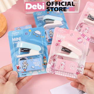 Dập Ghim Mini Kèm Ghim Bấm Ghim Hoạt Hình Dễ Thương Nhỏ Gọn Tiện Lợi Dễ Mang Theo