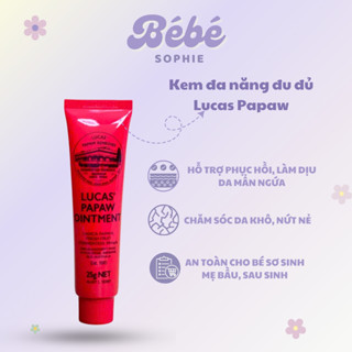 Kem đu đủ đa năng Lucas Papaw Ointment 25g của Úc - Bebe Sophie