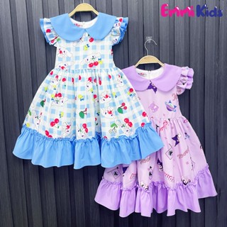 B67- EMMIKIDS Váy Cinnamoroll cho bé gái cho bé gái, đầm công chúa Kuromi Chất vải lụa 5D (10-34kg)