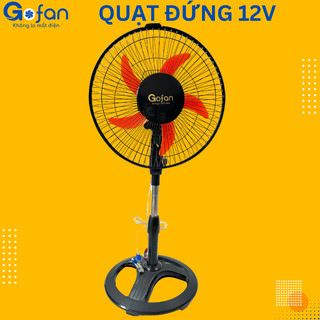 quạt 12v dc- công suất 18w-GOFAN-động cơ 545 lõi đồng-cao 85cm-cánh 30cm-lồng 35cm