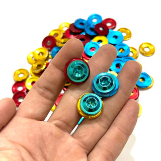 Lông Đền Nhôm Kitaco Gắn Cho Các Loại Ốc 6li Đầy Đủ Các Màu