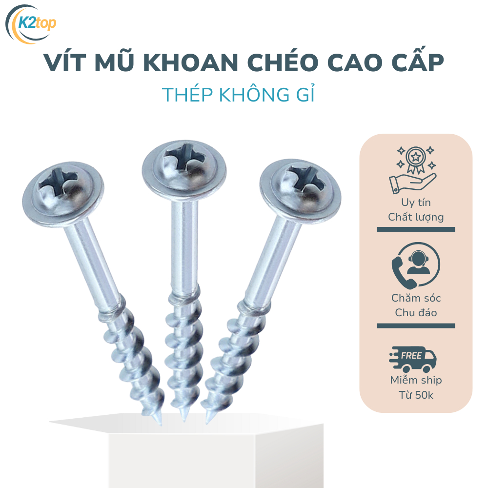 VÍT MŨ KHOAN CHÉO CAO CẤP
