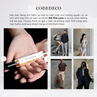 Tinh dầu nước hoa CODEDECO Kill This Love 10ml dạng lăn