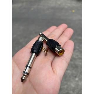 COMBO 2 Jack Chuyển Đầu 6 Ly Ra AV Hoa Sen, giá 1 chiếc (6.5mm đực sang hoa sen cái) | đầu nối jack 6.5 sang rca bông se