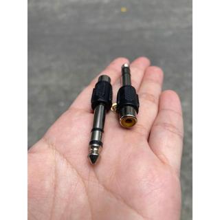 COMBO 2 Jack Chuyển Đầu 6 Ly Ra AV Hoa Sen, giá 1 chiếc (6.5mm đực sang hoa sen cái) | đầu nối jack 6.5 sang rca bông se