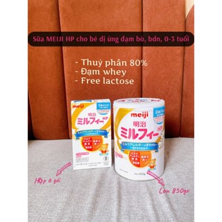 SỮA MEIJI HP Thủy phân dạng hộp 6 gói CHO BÉ DỊ ỨNG ĐẠM BÒ, XUẤT XỨ NHẬT BẢN