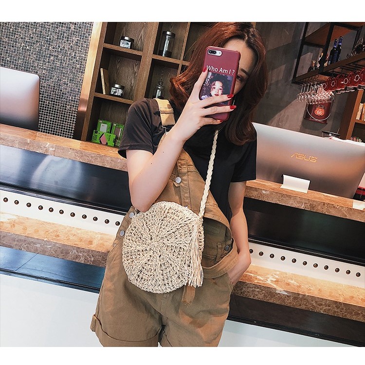 Túi Cói Tròn Tua Rua -[Giá gốc tại xưởng]