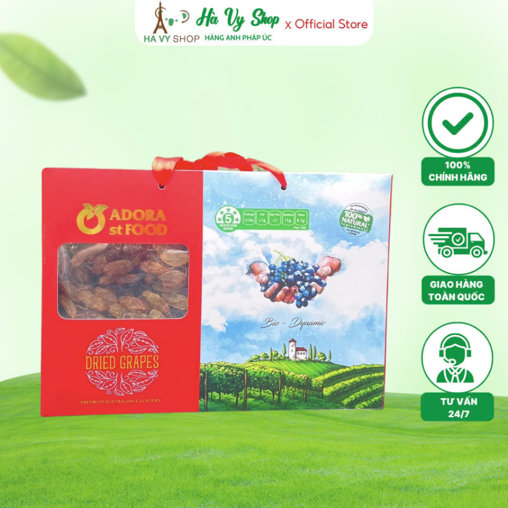Nho Nguyên Cành Adora St Food - Nho Khô Nguyên Cành Đặc Biệt, Hảo Hạng