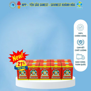 [Combo 10 lọ] Nước Yến sào Sanvinest Khánh Hòa (21%)đóng lọ 70ml