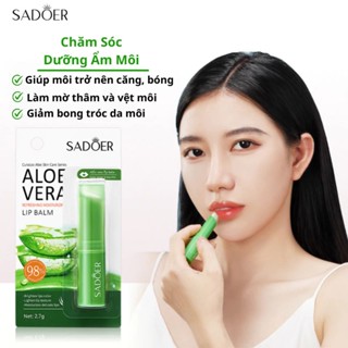 lô hội son môi dưỡng ẩm son dưỡng giảm thâm môi chăm sóc môi 2.7g làm sáng đường viền môi làm sáng môi nhỏ và dễ dàng ma