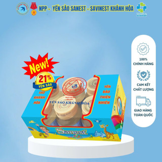 [Hộp 6 Lọ] Nước Yến Sào Khánh Hòa Sanest (21%)Trẻ Em Đóng Lọ 62ml