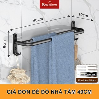 Kệ treo khăn nhà tắm dán tường.Giá ,Kệ để đồ nhà tắm dán tường chất liệu nhôm  cao cấp.