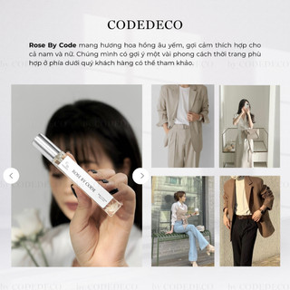Tinh dầu nước hoa CODEDECO Rose By Code 10ml