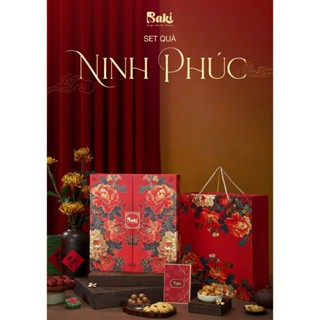 Hộp quà tết 2025 Baker Baking set quà tết hạt dinh dưỡng bánh healthy tặng đối tác doanh nghiệp gia đình