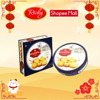 Bánh Richy hộp thiếc Majestics 382g Xanh