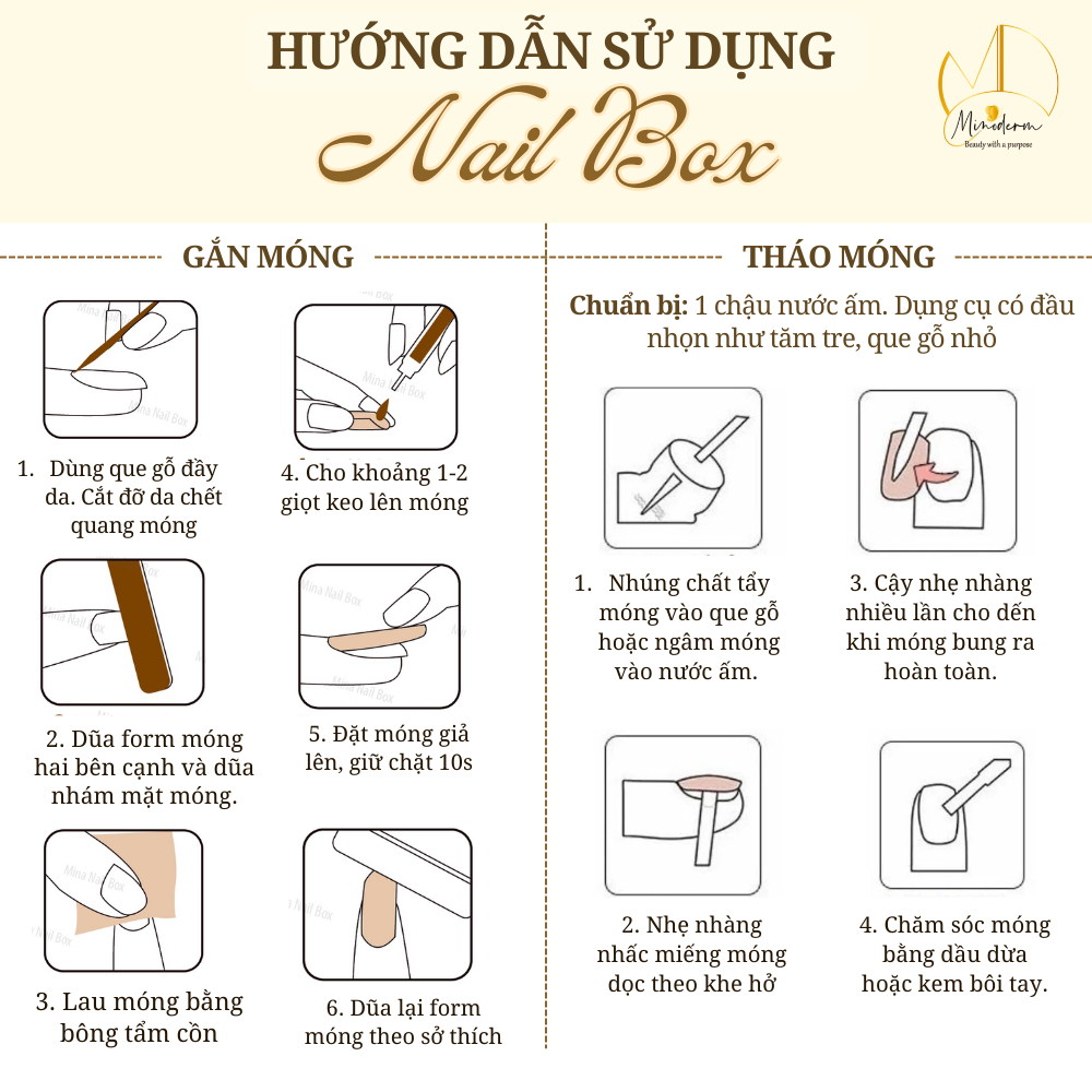 Ảnh 2 của Móng tay giả BEABIAI Nailbox thủ công tinh xảo, kiểu dáng mắt mèo, gắn charm sang chảnh