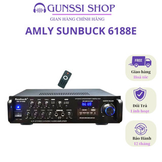 Amply bluetooth Gunssi,amly karaoke 6188E Công Suất Lớn 400W,chạy điện 220v  Amly Đa Chức Năng Cho  Gia Đình