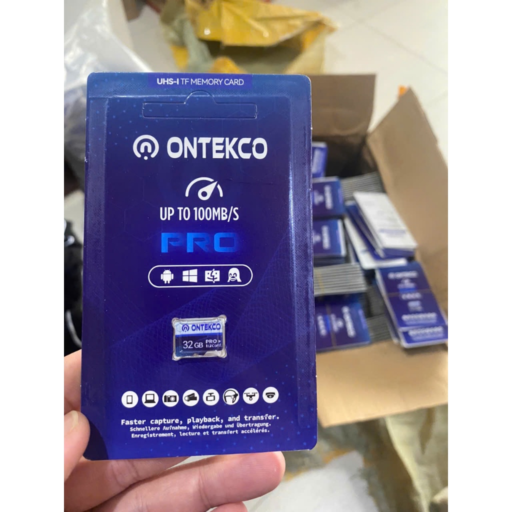 Thẻ nhớ ONTEK 32G/ 64G/ 128G Micro SD lắp camera tốc độ cao, chuyên dùng cho camera