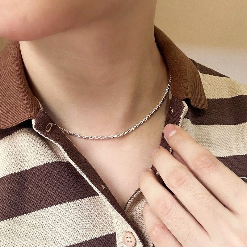 Dây chuyền nam bạc thật xích nhí cao cấp - Trang Sức MINA JEWELRY