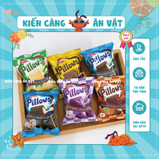 [COMBO 10 GÓI] Snack Pillows Oishi Nhân Sữa Dừa - Socola - Kem Vani (Gói 14G)