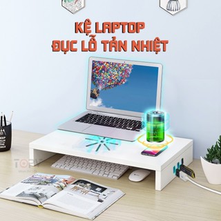  Kệ để Laptop tản nhiệt  kệ để máy tính để bàn giá đỡ laptop nâng màn hình pc đế kê lap đựng 15.6 
