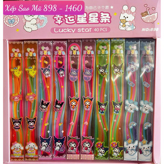 1 Ống Giấy Xếp Sao Hình Chibi Ống Que
