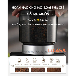 Máy xay cà phê espresso Lacasa LC17, LC18