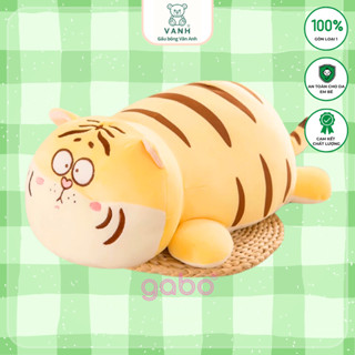 Gấu bông Hổ Mũi Tim, Gối Ôm Cọp Vàng Mặt Ngáo Mẫu Mới gối ôm cho bé gối ôm dài, hình thú, cute