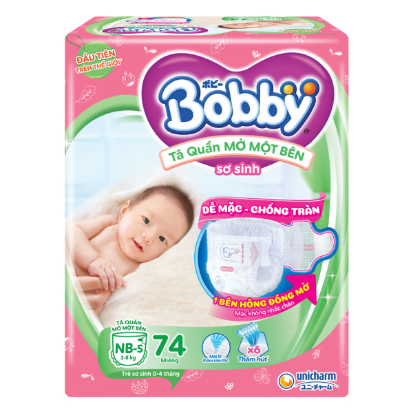 Tã quần mở một bên NB-S74 S80 Bobby