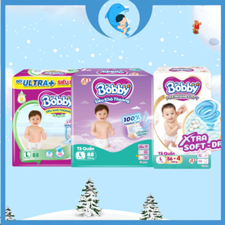 Tã/Bỉm quần Bobby Ultra+/Bobby Premium đủ size M96/L88/XL76/XXL70 siêu nhiều miếng cho bé từ 6 đến 25kg MECAHEO