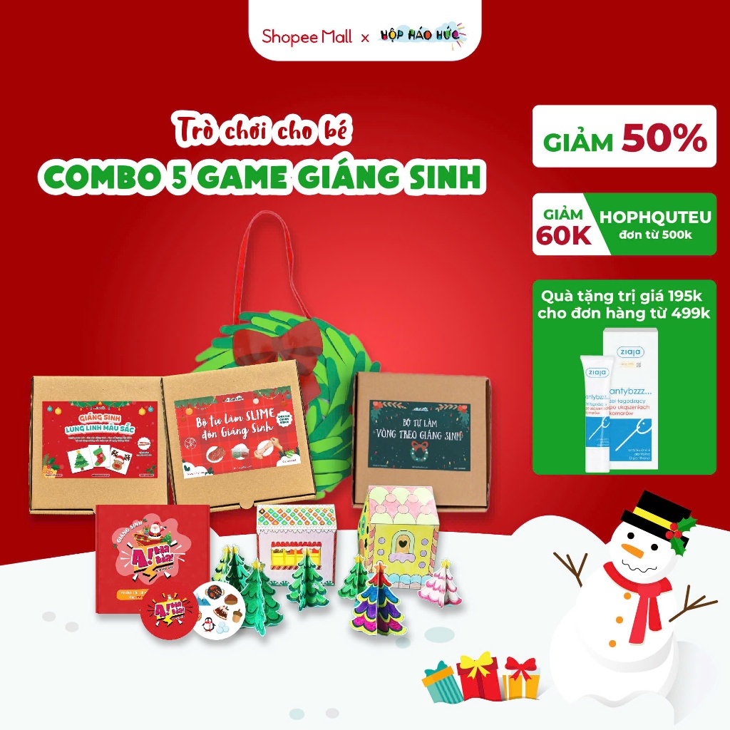 Combo 5 trò chơi chủ đề Giáng sinh kích thích sự sáng tạo, quà tặng ý nghĩa cho bé