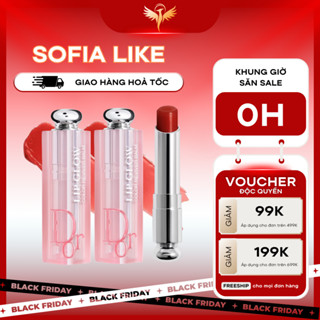 Son Dưỡng Dior Chính Hãng Addict Lip Glow LipBalm 3.2g Full Box Cấp Ẩm, Dưỡng Môi Mềm Mịn SOFIA LIKE